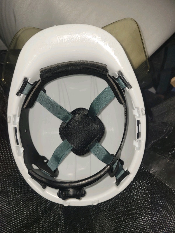 North Hard Hat with flip down clear visor, ratchet size adjuster - photo 2