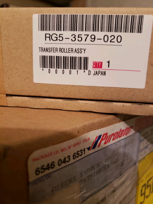 New OEM HP TRANSFER ROLLER ASSEMBLY RG5-3579-020 LASERJET 5000