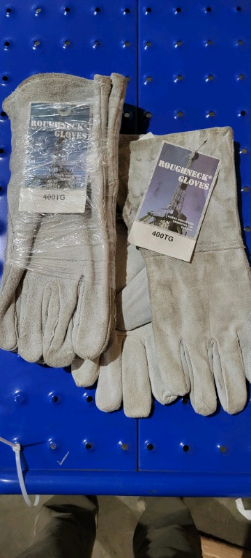 New 2 pair of Roughneck LEATHER WELDING GLOVES gauntlet XL