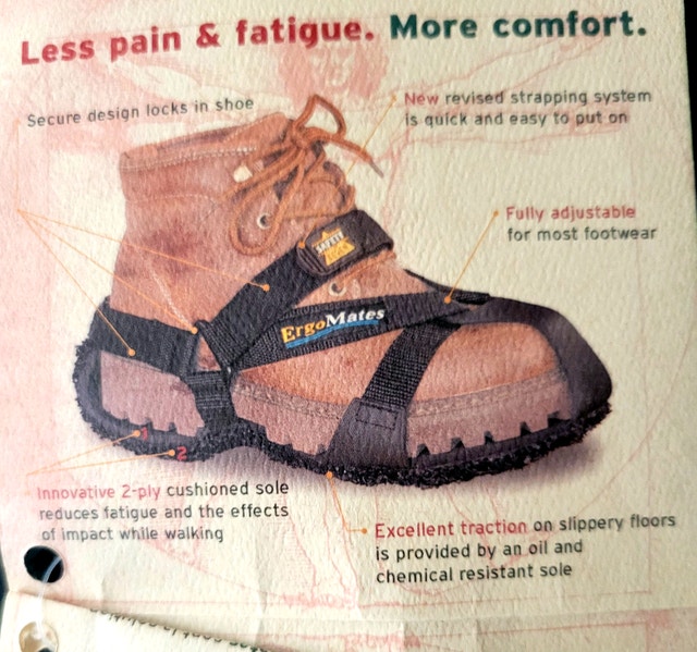 New ISafety 7 Ergomates Anti-Fatigue Overshoe sole Small - photo 4