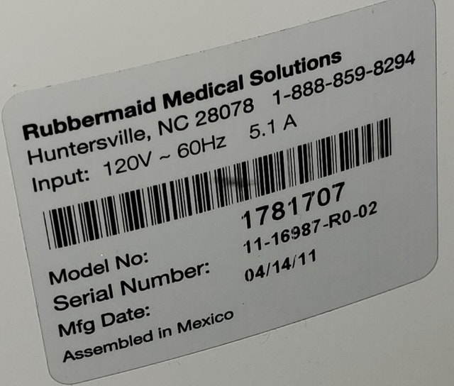 Rubbermaid Computer Hi/Low WORKSTATION Clinic Cart - photo 4