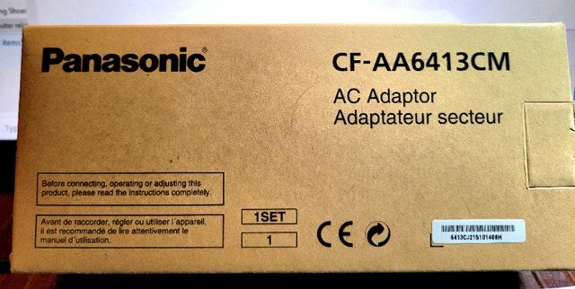 PANASONIC Toughbook 20 ToughPad CF-AA6413CM AC adapter 65W 16V