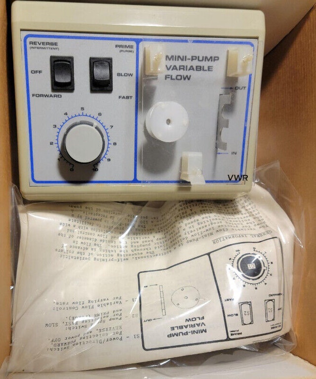 VWr Variable Speed Peristaltic Pump 0.4 to 85 mL per minute