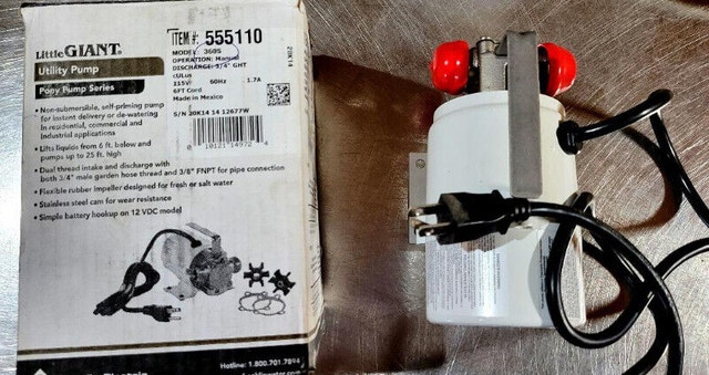 self priming 12V Little Giant 365S Pony Pump 1/10 HP - photo 3
