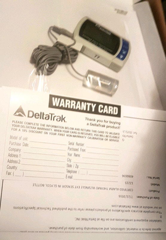 DeltaTrak 12215 Certified Alarm Thermometer for lab remote use - photo 2