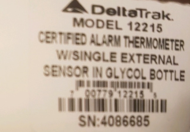 DeltaTrak 12215 Certified Alarm Thermometer for lab remote use - photo 3