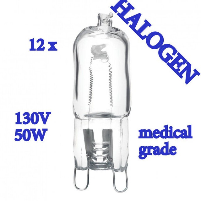 12 x G9 base 130V 50W Halogen light bulb lamp