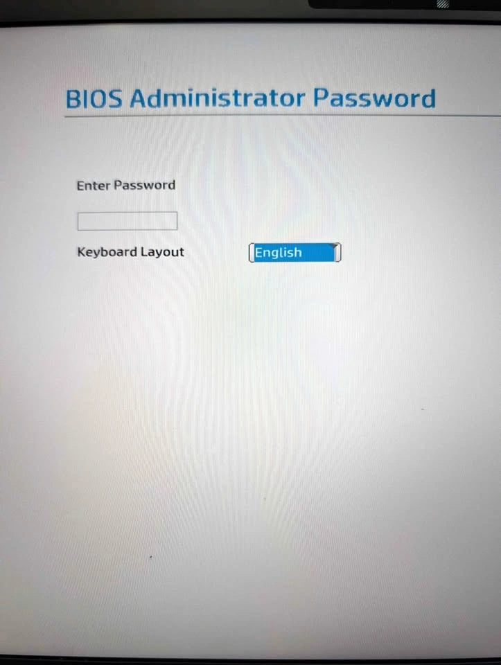 HP Administrator BIOS Unlock