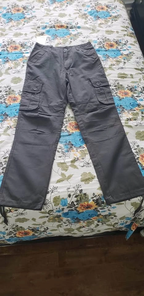 Men's Brand New Grey Cargo Pants - photo 5