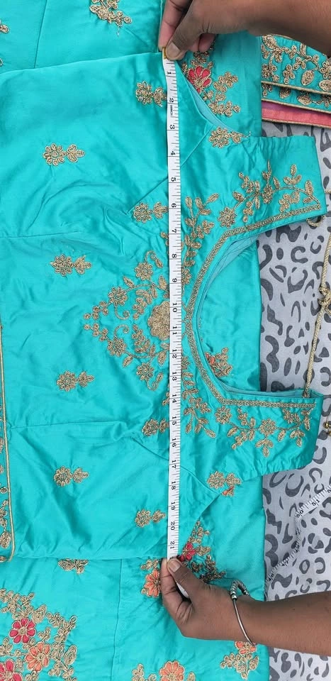 Party Wear Aqua Lehenga with Matching Bangles - photo 5