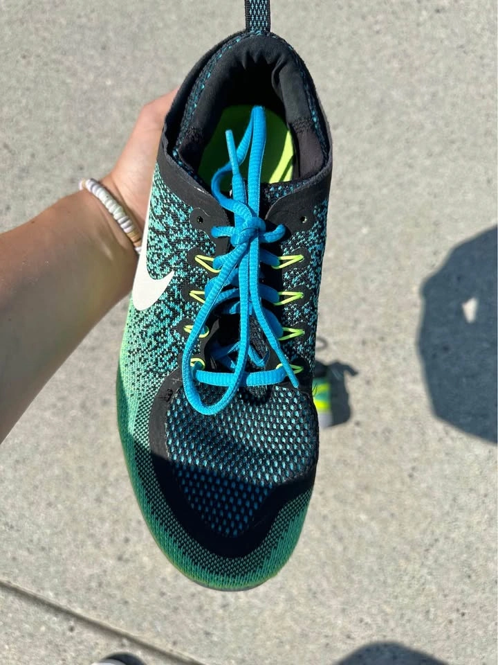 Nike Free RN Distance Mens Running Shoes Black Volt Blue Size 9 - photo 4