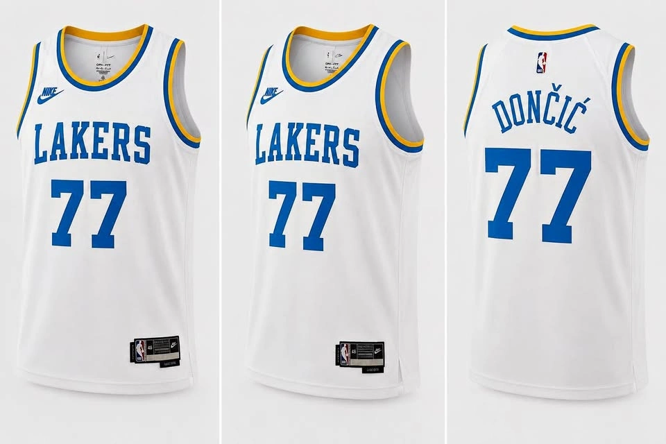 Nike Luka Doncic Los Angeles Lakers NBA Jersey #77