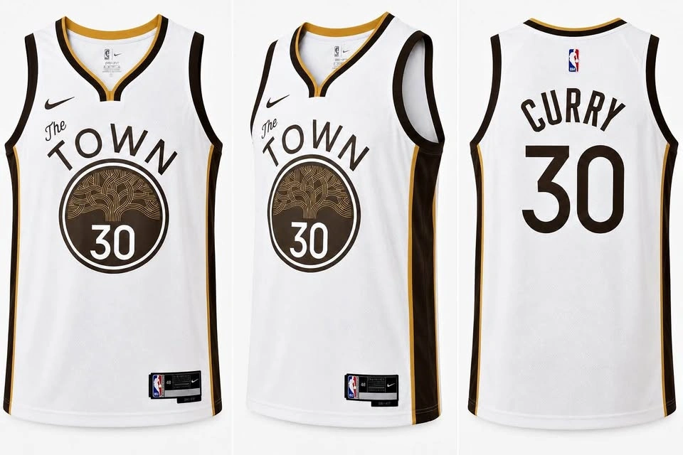 Nike Golden State Warriors Steph Curry NBA Jersey Brand New