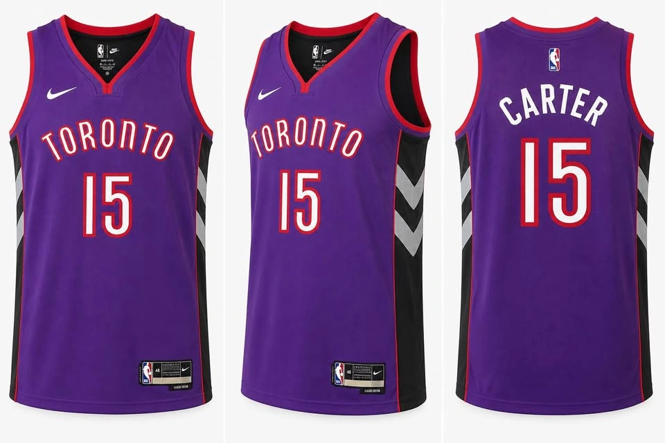 Nike Purple & Black Vince Carter NBA Jersey Brand New - photo 2