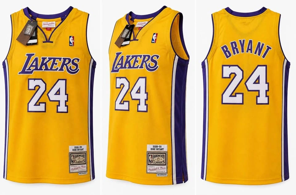Hardwood Classic Yellow Kobe Bryant NBA Jersey - photo 2