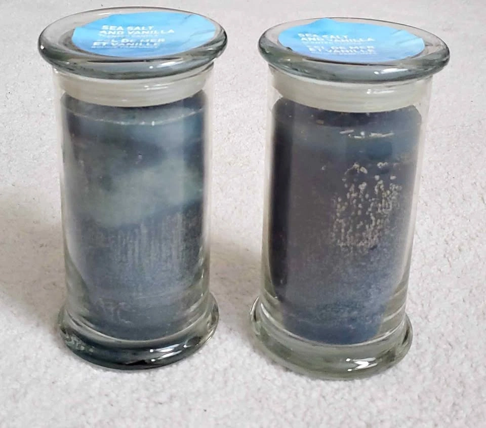 Sea Salt and Vanilla Scented Candles