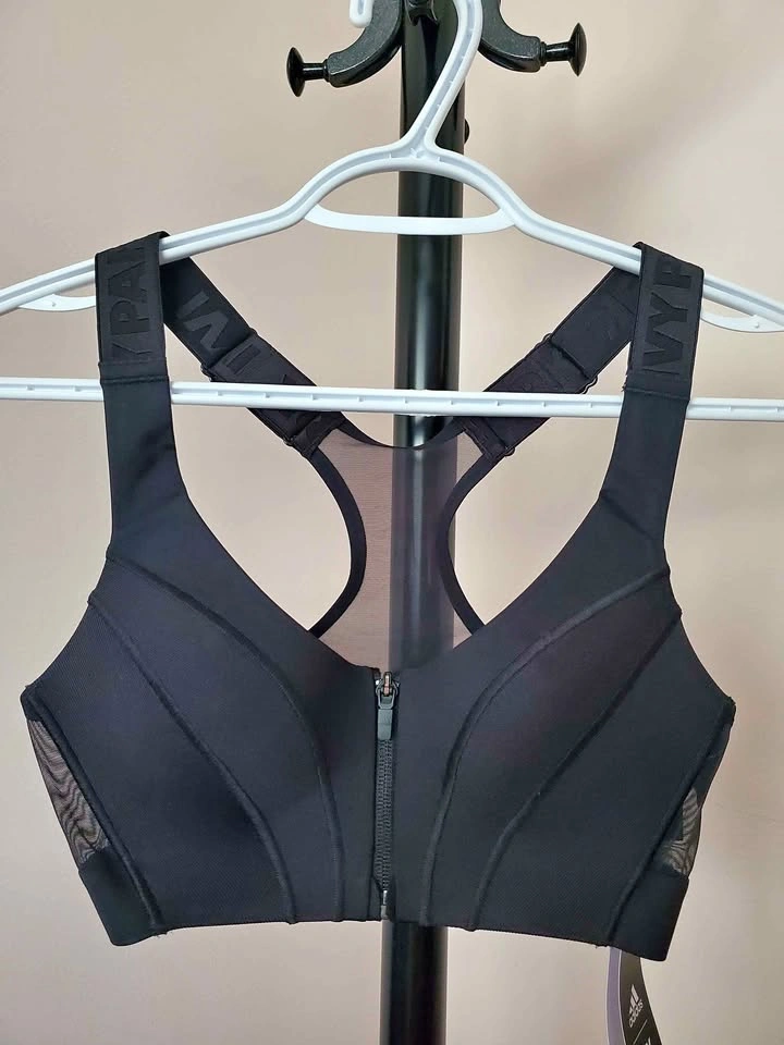 NEW Adidas Ivy Park Medium Support Zip Bra - Black XS