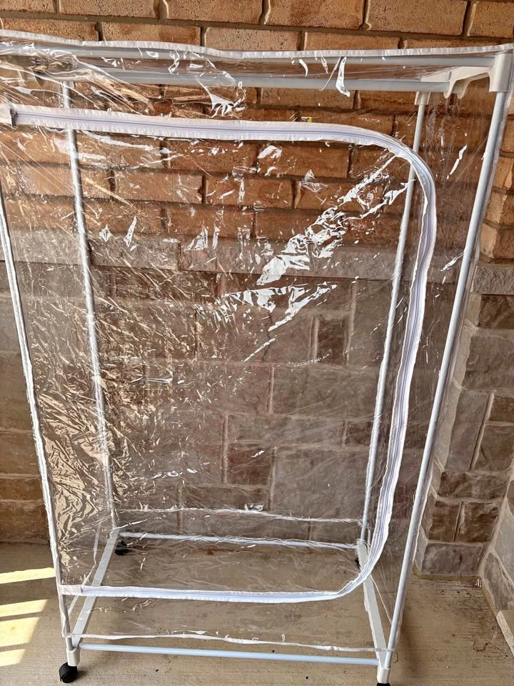 Garment Rack with Cover and Wheels