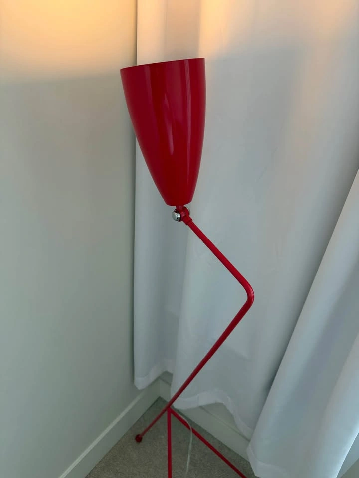 Vintage Red Floor Lamp – Statement Lighting Piece - photo 3