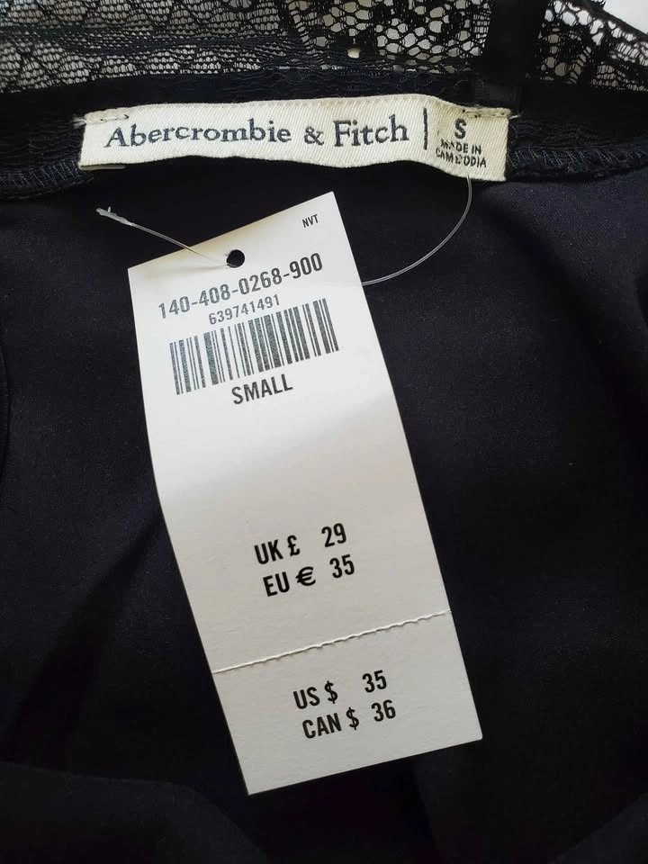 NEW Abercrombie & Fitch Black Camisole Top - Small - photo 3