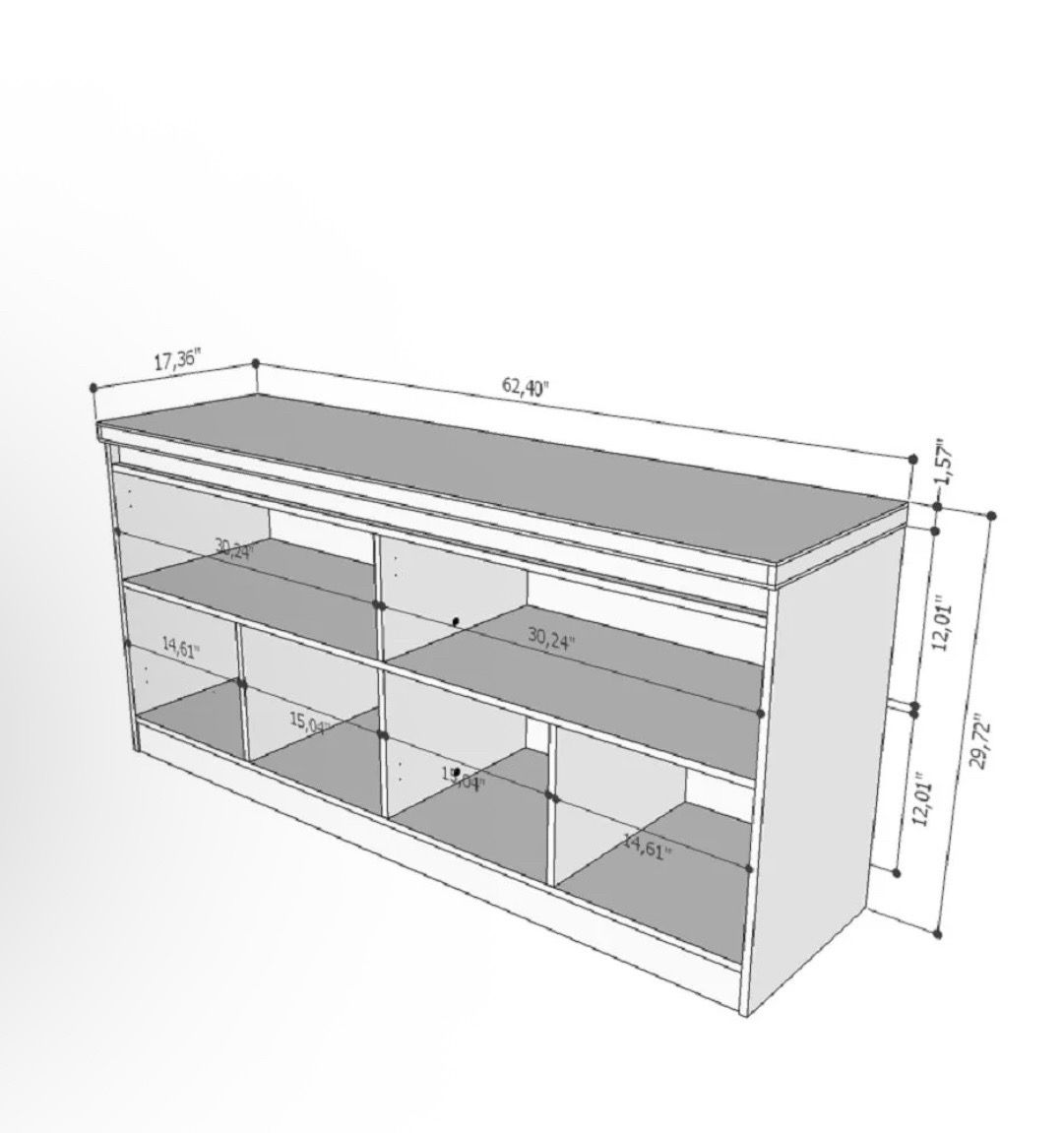 Brand New Open Box Black China Cabinet / Buffet Cabinet - photo 2