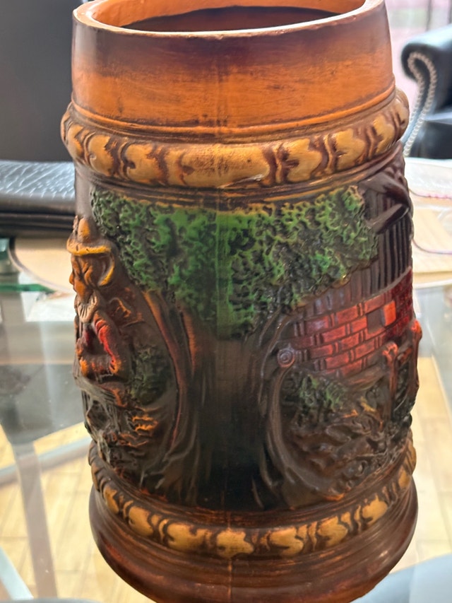 Vintage Rustic Relief Beer Stein Mug - photo 5