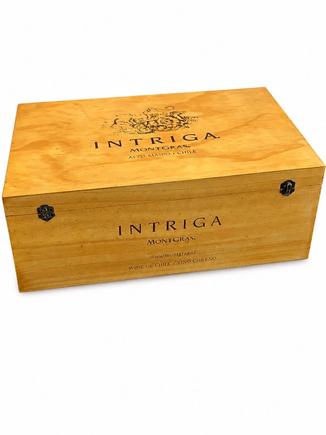 Intriga Wooden Wine Crate Storage Box