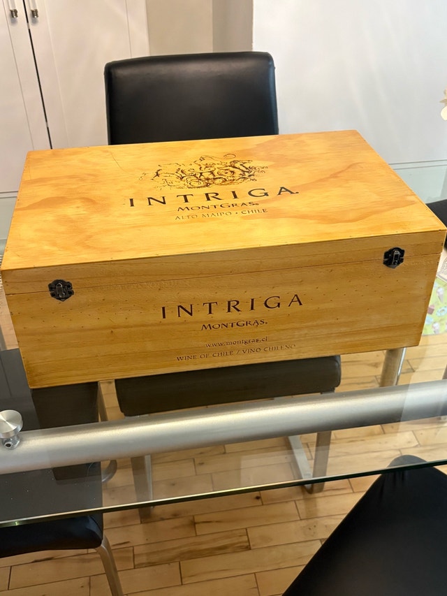 Intriga Wooden Wine Crate Storage Box - photo 4