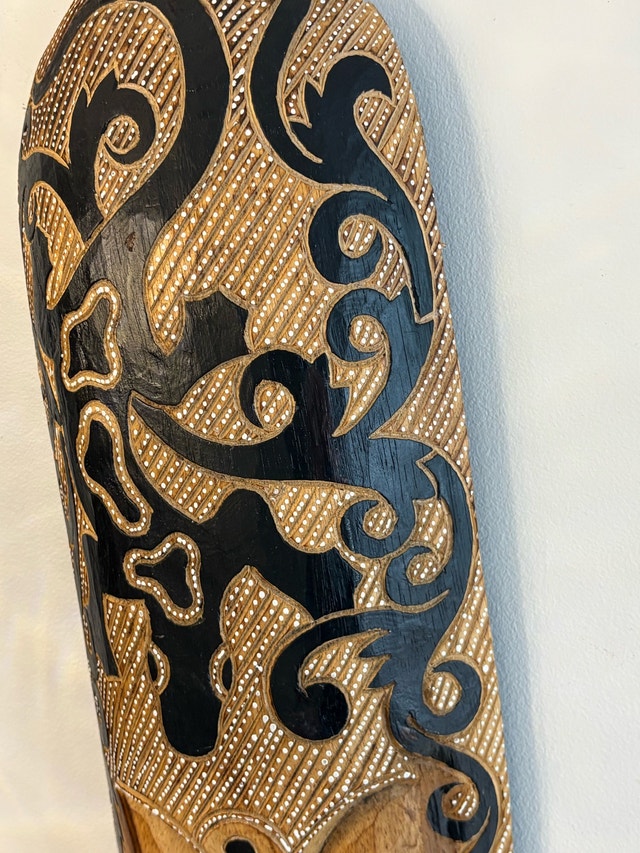 Hand-Carved Tribal Wall Mask – Wooden Statement Decor Piece - photo 5