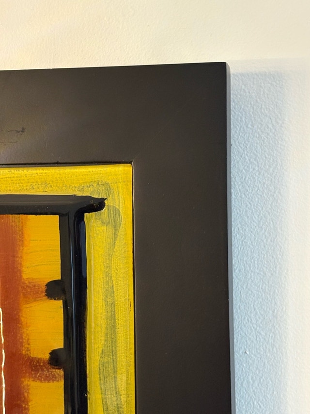 Mid-Century Modern Abstract Ceramic Wall Art Duo - photo 5