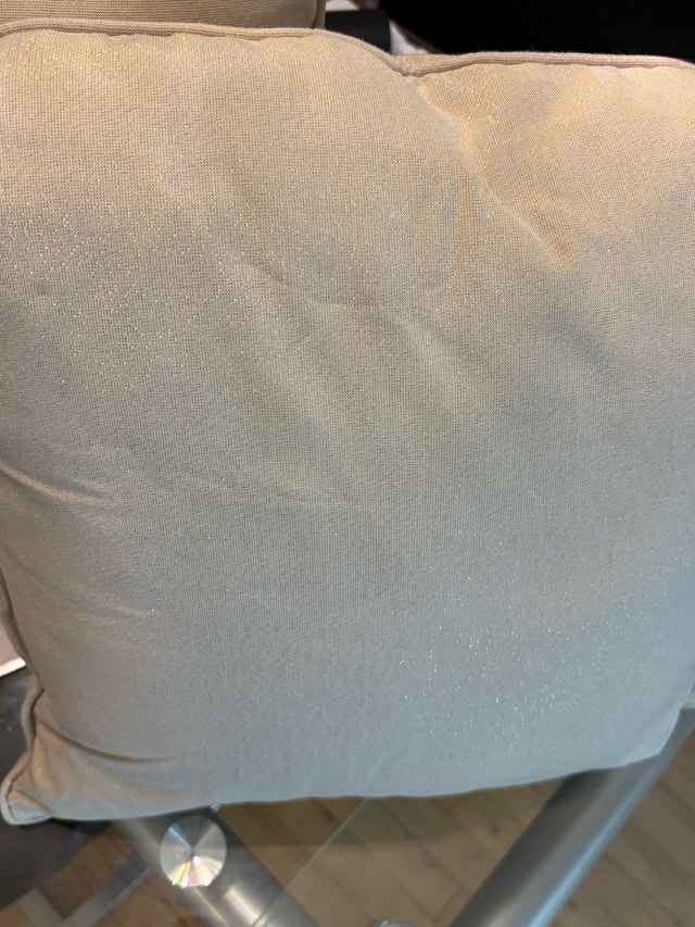 2 Embroidered Decorative Throw Pillows – Ivory & Sage Medallion - photo 4