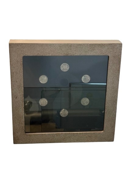 Framed Yin & Yang Coin Shadow Box Wall Art