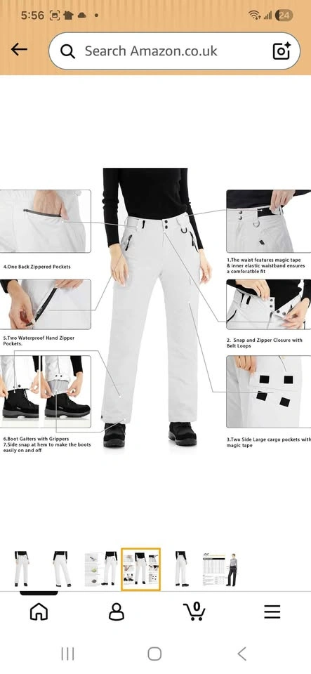 Unisex Insulated Snow Ski Pants BNWT - photo 5