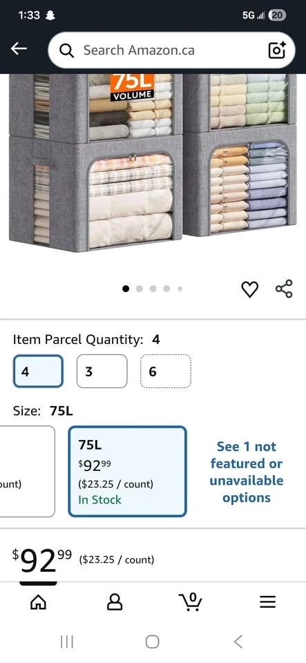 Storage Bins with Metal Frame - photo 2