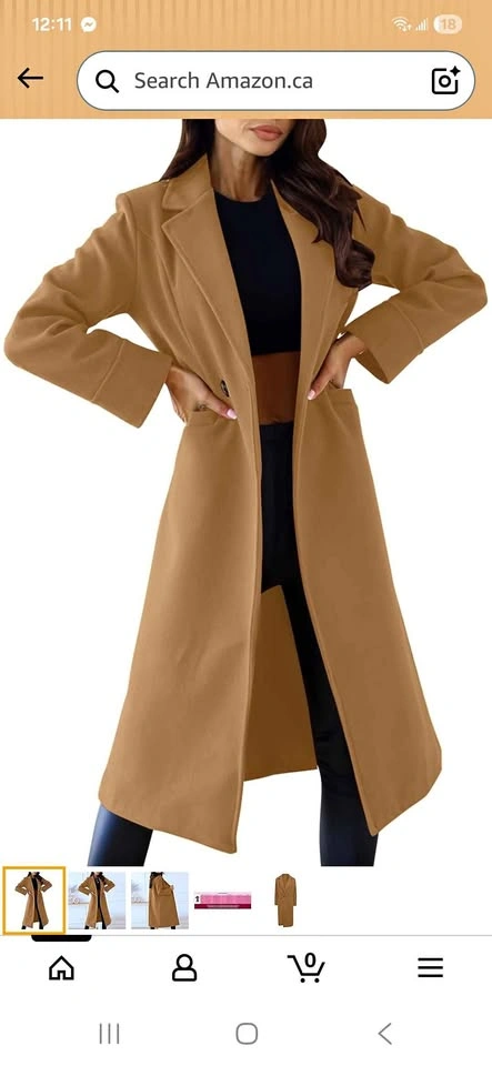 Brand New Long woolen Coat