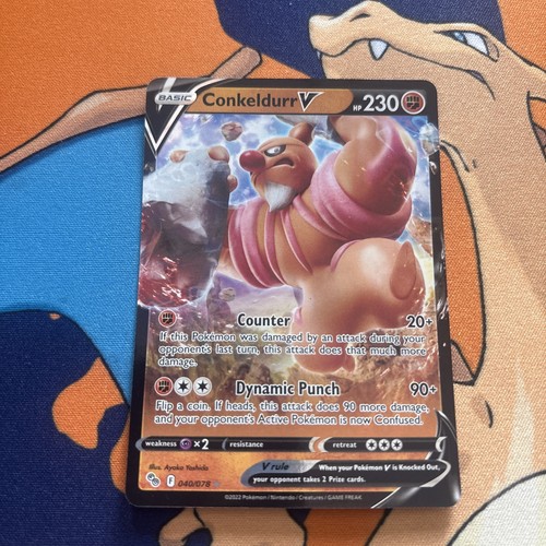 Conkeldurr V 040/078 Pokémon GO Holo NM