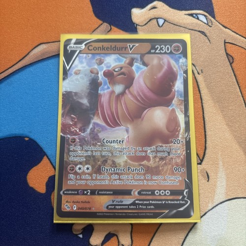 Conkeldurr V 040/078 Pokémon GO Holo NM - photo 3