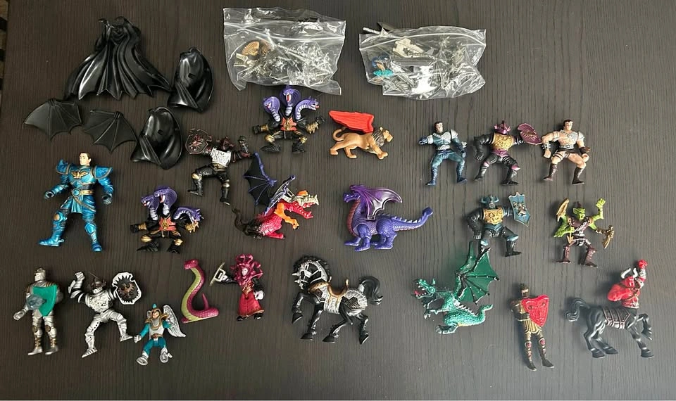 Vintage Chap Mei Medieval Knights and Fantasy Figurine Lot