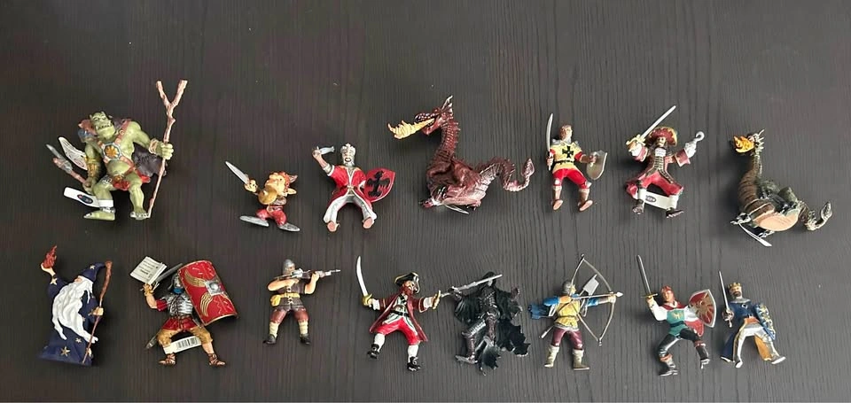 Papo Fantasy and Medieval Toy Figure Lot