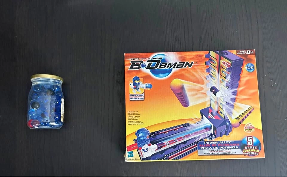 Vintage B-Daman Power Alley Set w/ Extra Marbles