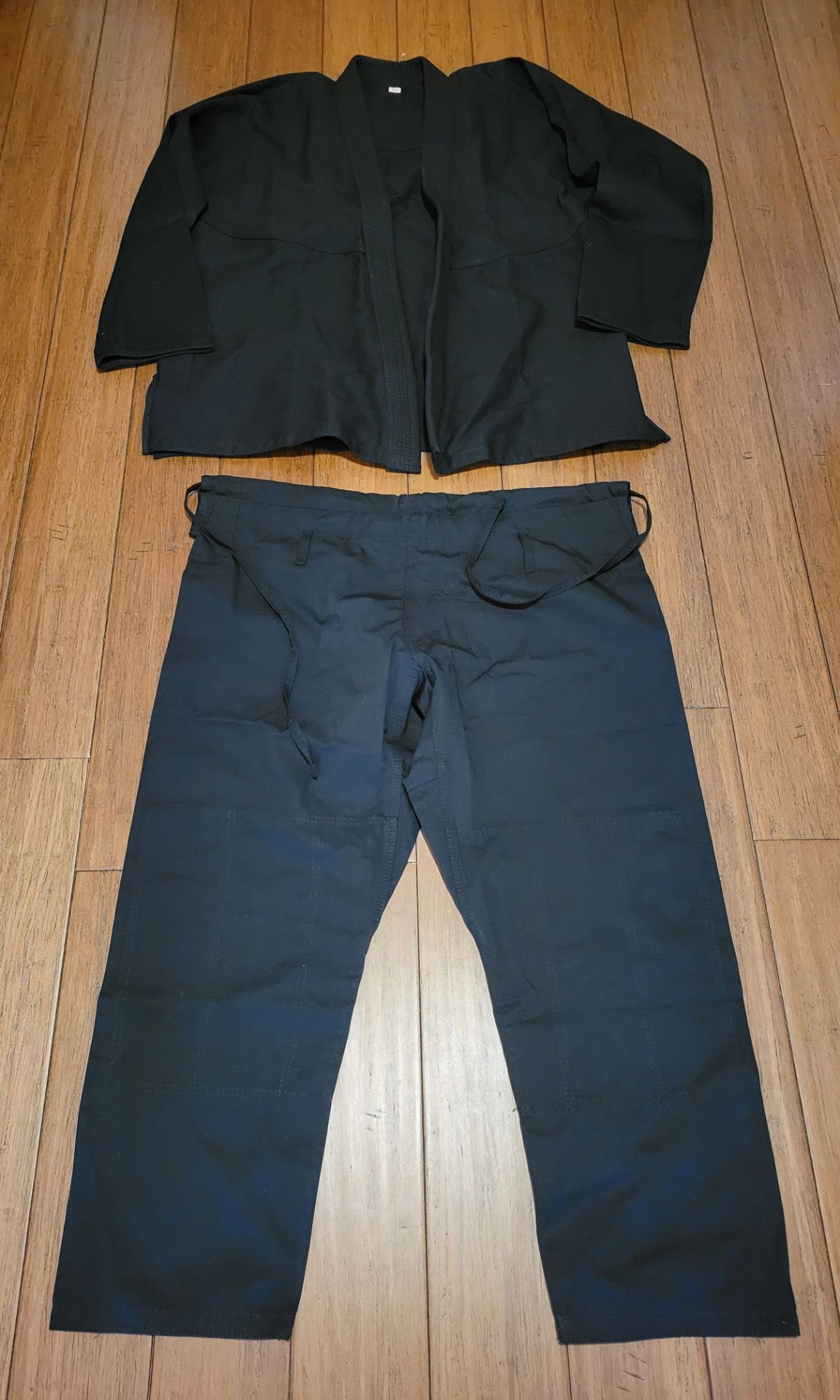 Martial Arts Mens Jiu-Jitsu Kimono Black Uniform Size A-3