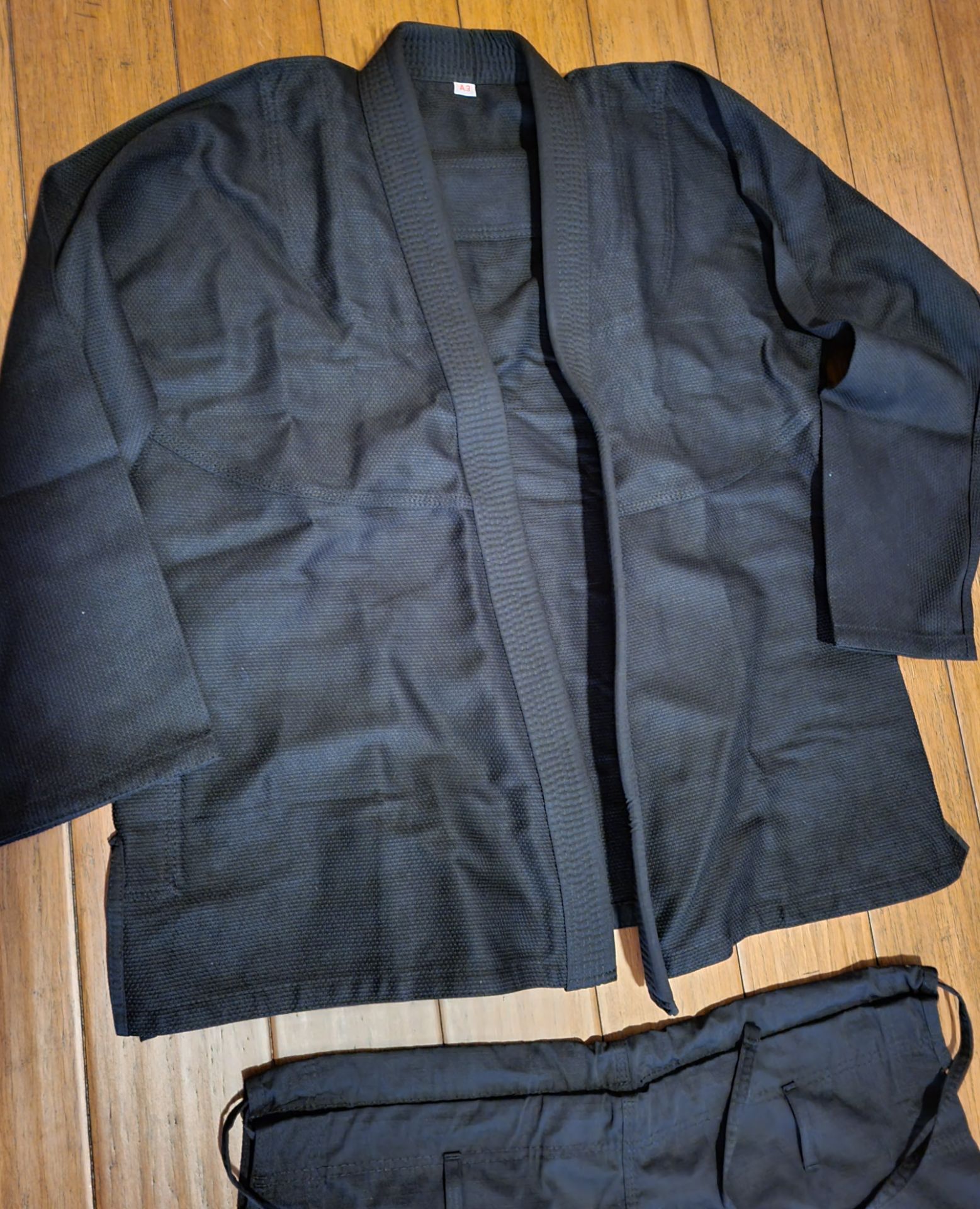 Martial Arts Mens Jiu-Jitsu Kimono Black Uniform Size A-3 - photo 3