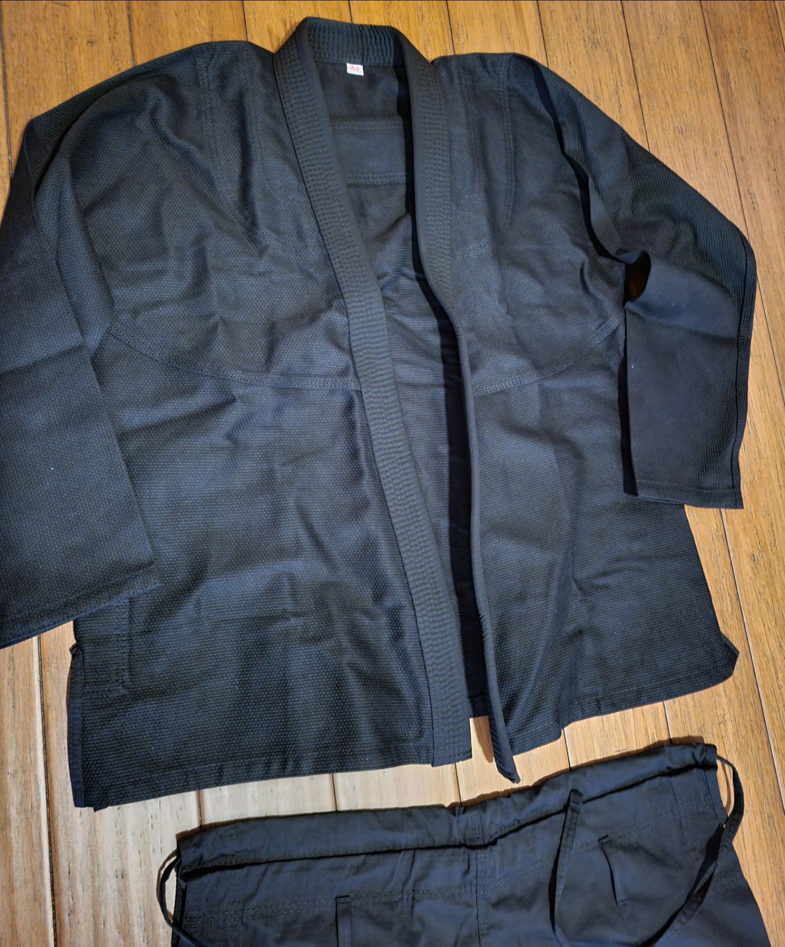 Martial Arts Mens Jiu-Jitsu Kimono Black Uniform Size A-3 - photo 4