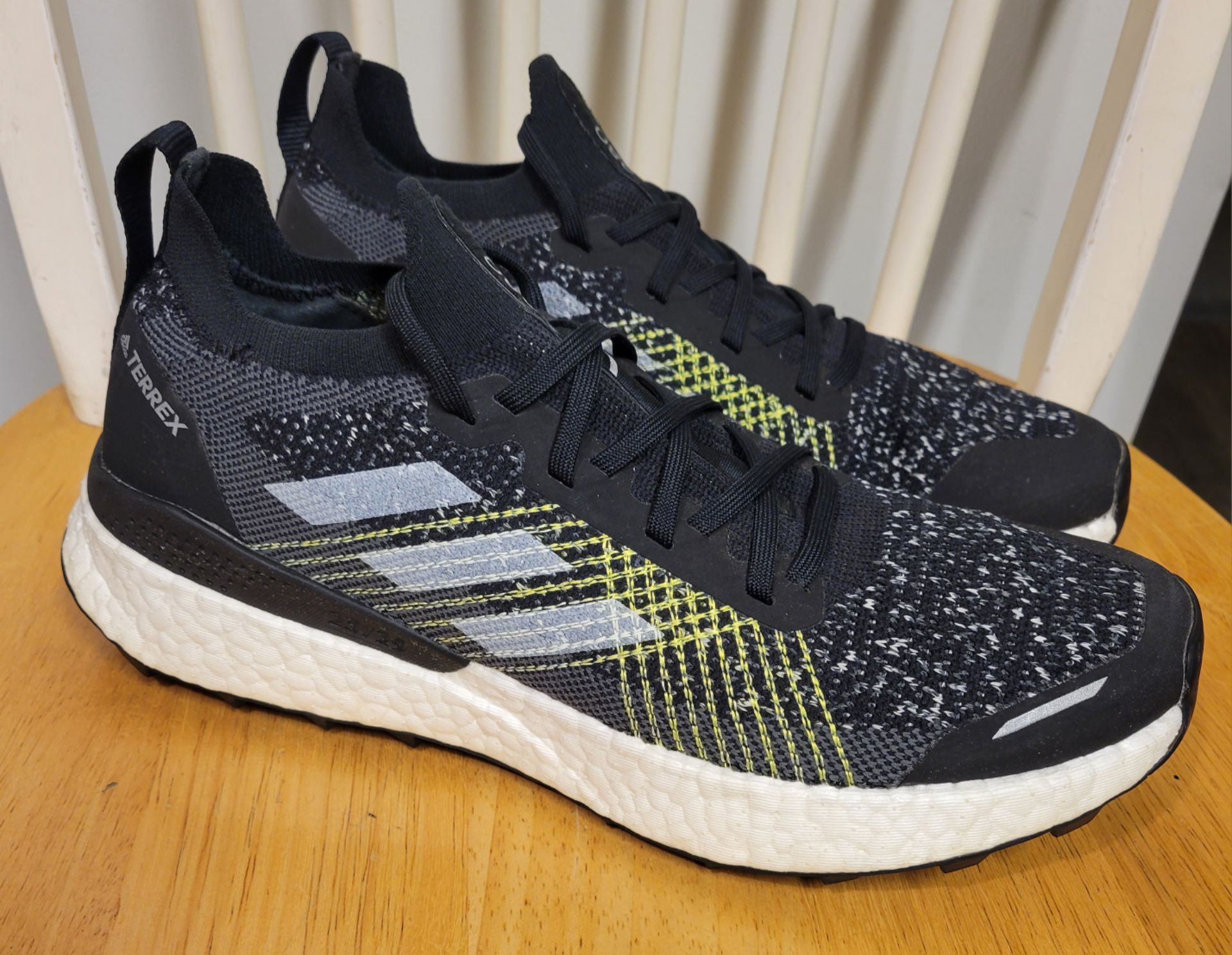 adidas Terrex Two Ultra Trail Black Solar Yellow Size 10