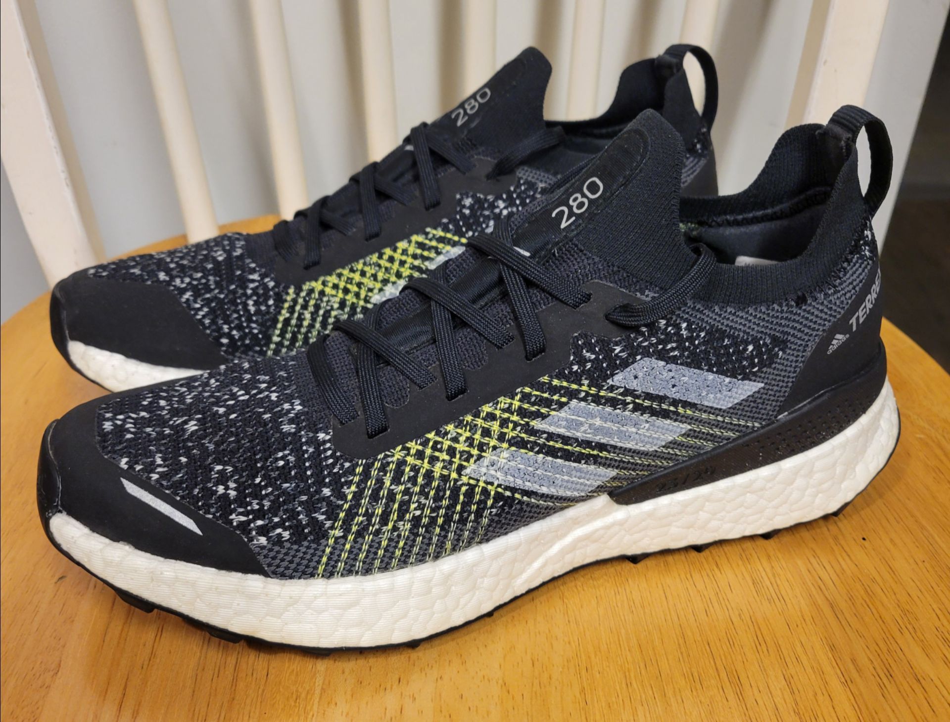 adidas Terrex Two Ultra Trail Black Solar Yellow Size 10 - photo 2
