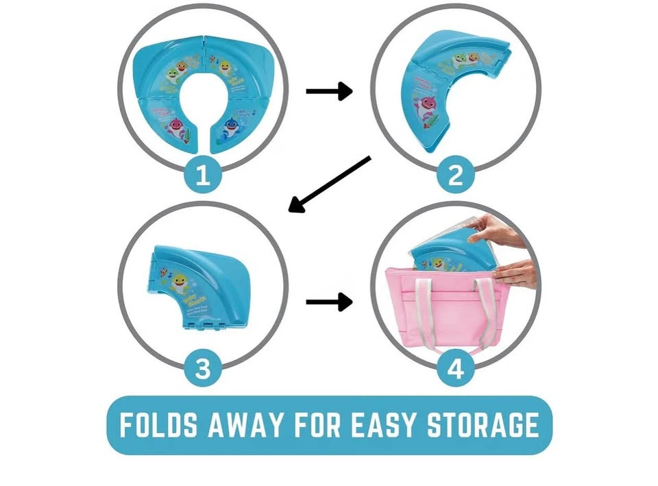 New Baby Shark Folding Travel Potty Seat - photo 2