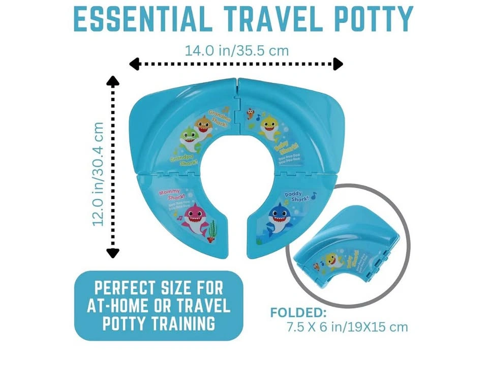 New Baby Shark Folding Travel Potty Seat - photo 5