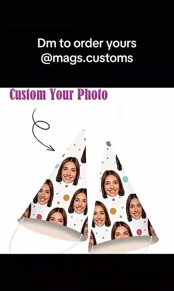 Custom party hat