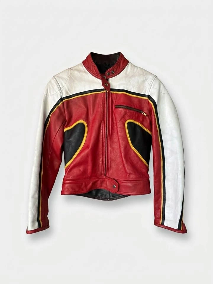 Vintage Paris Leather Motorcycle Jacket