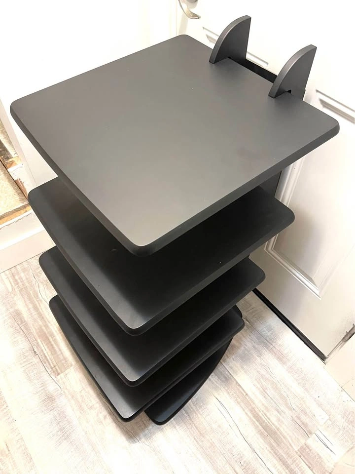 Black 4-Tier Media Component Rack - photo 3